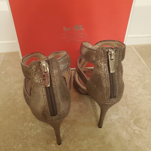 NIB COACH Heels Suede/Nappa 👠 - Picture 4 of 8